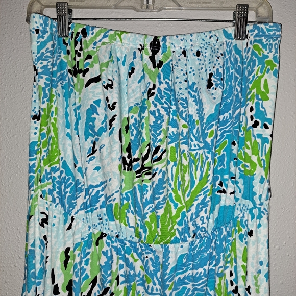Lilly Pulitzer Marlisa Lets Cha Cha strapless Top Dress - Picture 3 of 7